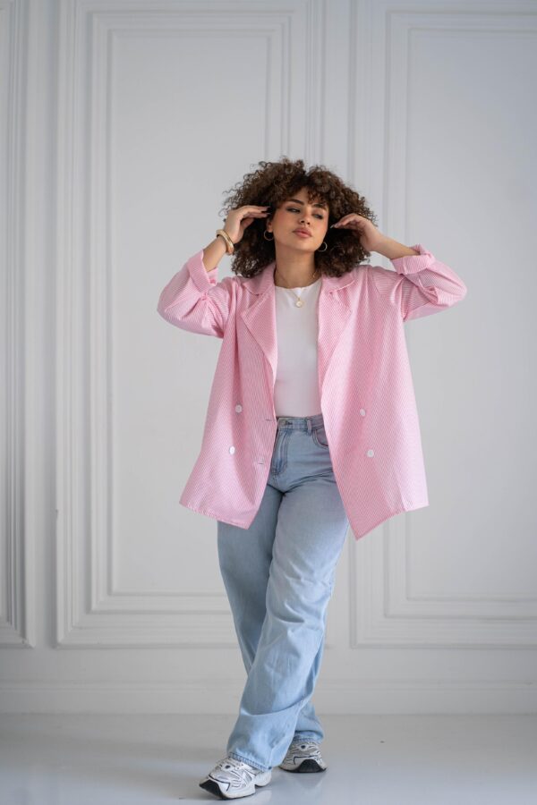 Baby-Pink Stripes Shirt - Image 3