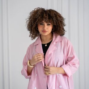 Baby-Pink Stripes Shirt