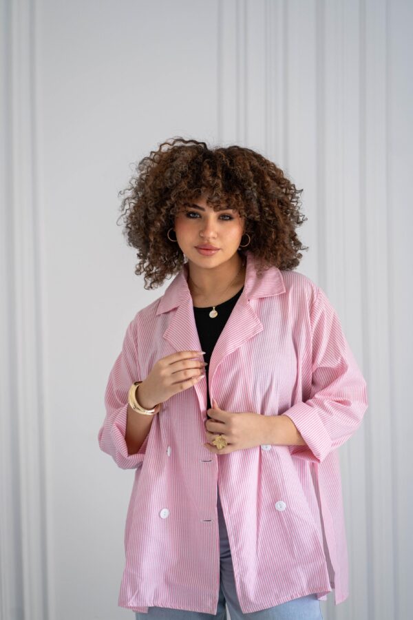 Baby-Pink Stripes Shirt